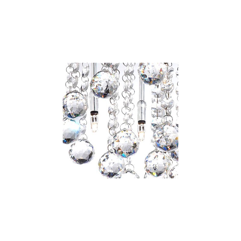 Modern, félig süllyesztett kristály tartó 8 lámpával (G4 izzótalp)