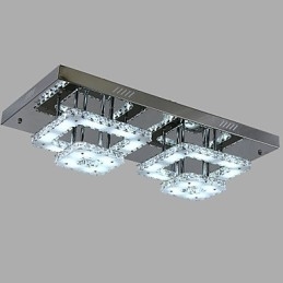 Modern, modern Crystal króm fém süllyesztett tartó