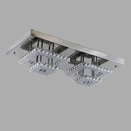 Modern, modern Crystal króm fém süllyesztett tartó
