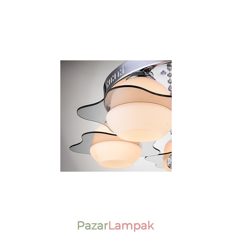 Távirányító süllyesztett szerelésű, modern, modern 3 lámpa piros kék színnel