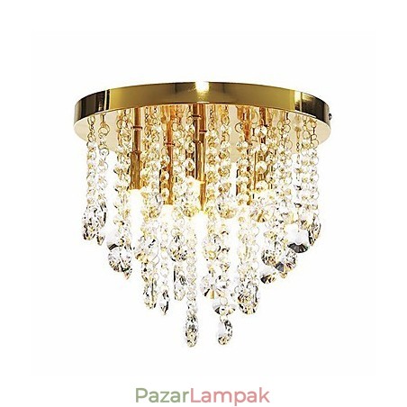 Modern, félig süllyesztett kristály tartó 6 lámpával (G9 izzótalp) Modern, félig süllyesztett kristály tartó 6 lámpával (G9 izzótalp)