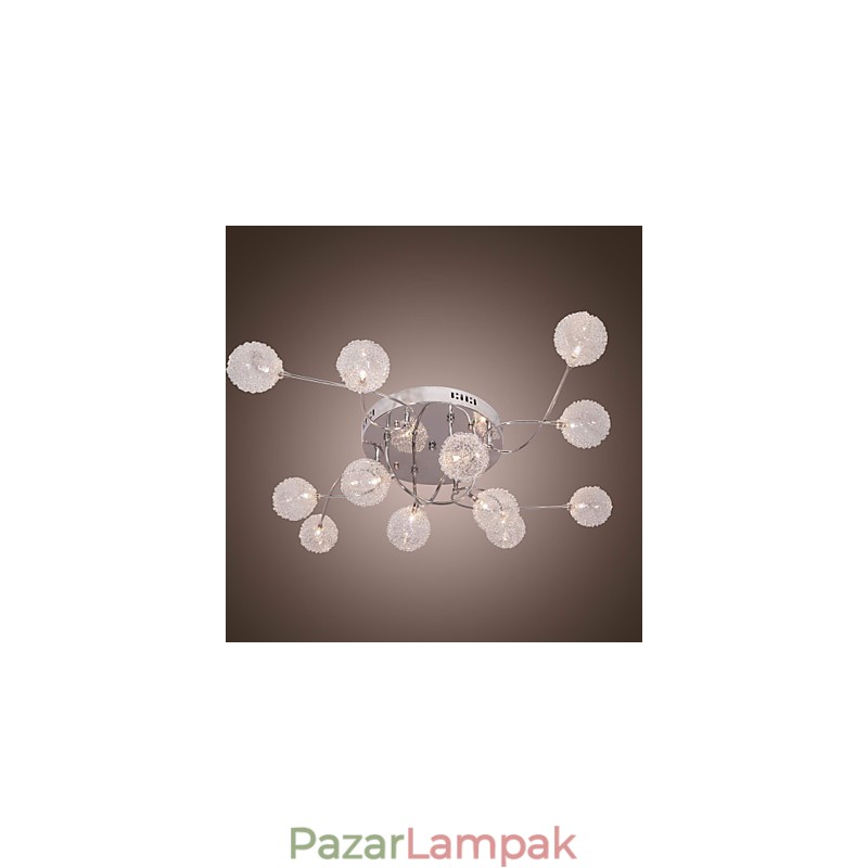 G4 12 light vasba süllyesztett lámpa alumínium ernyőkkel