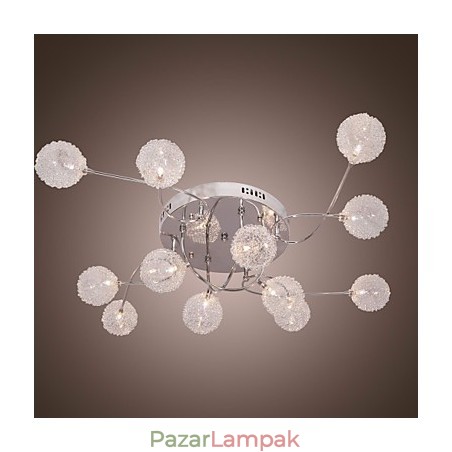 G4 12 light vasba süllyesztett lámpa alumínium ernyőkkel