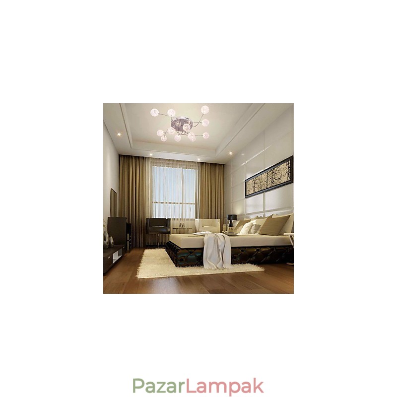 G4 12 light vasba süllyesztett lámpa alumínium ernyőkkel