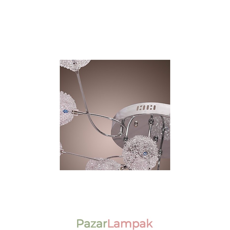 G4 12 light vasba süllyesztett lámpa alumínium ernyőkkel