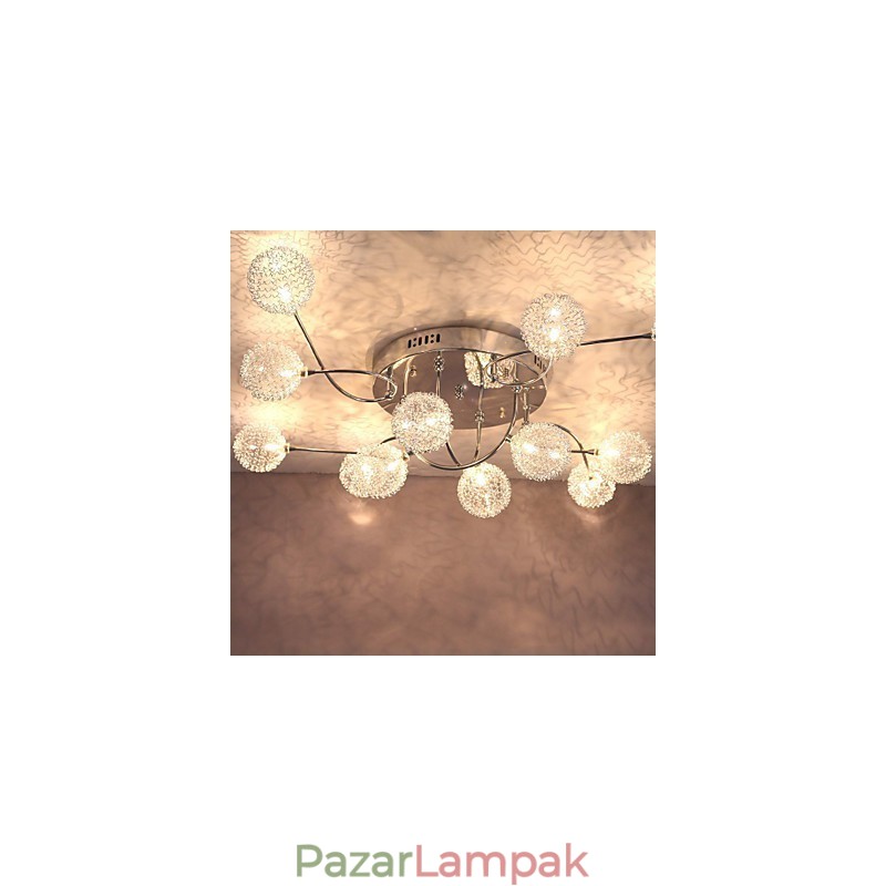 G4 12 light vasba süllyesztett lámpa alumínium ernyőkkel