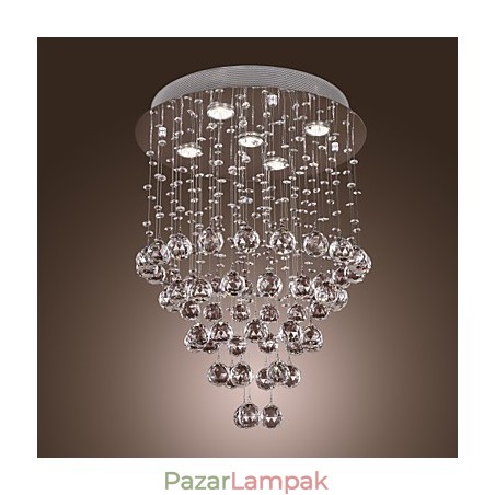 Kristály csillár 5 fényes dizájnnal (K9 Crystal)