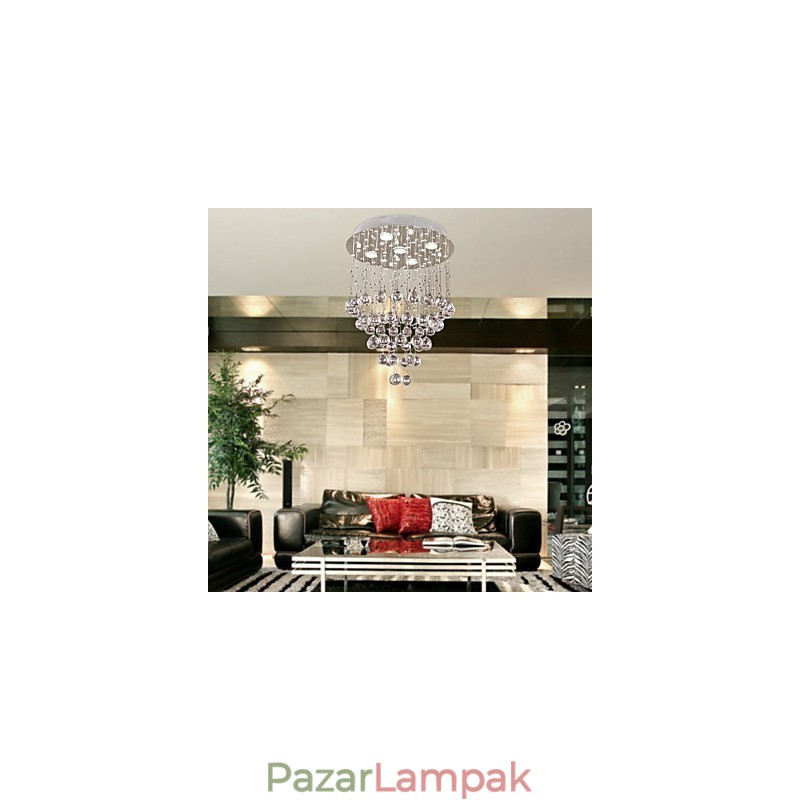 Kristály csillár 5 fényes dizájnnal (K9 Crystal)