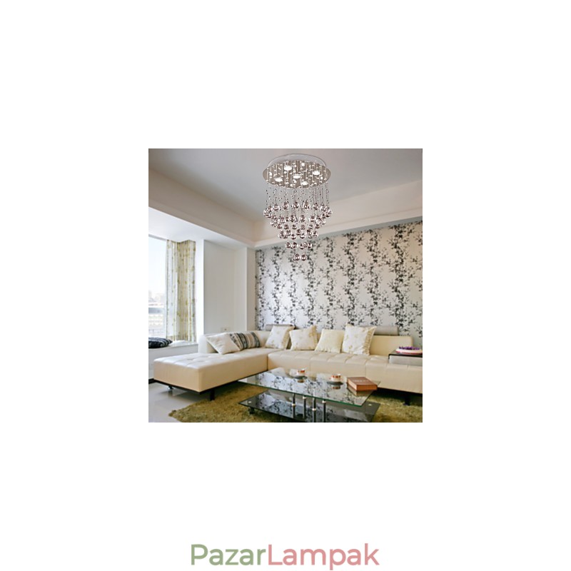 Kristály csillár 5 fényes dizájnnal (K9 Crystal)