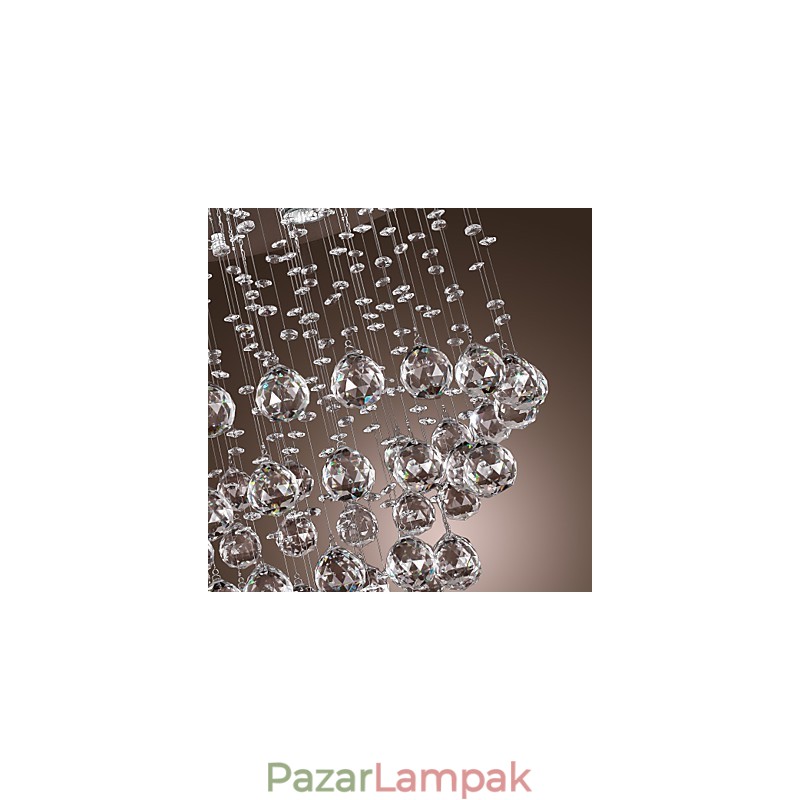 Kristály csillár 5 fényes dizájnnal (K9 Crystal)