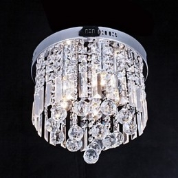 Flush Mount Crystal Modern kortárs fém