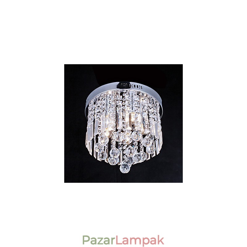 Flush Mount Crystal Modern kortárs fém