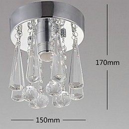 Modern Crystal 1 lámpák, süllyesztve, korona formájú