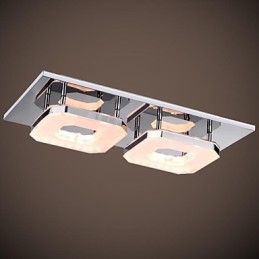 16 W akril süllyeszthető 2 fényű modern akril galvanizáló rozsdamentes acél