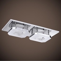 16 W akril süllyeszthető 2 fényű modern akril galvanizáló rozsdamentes acél