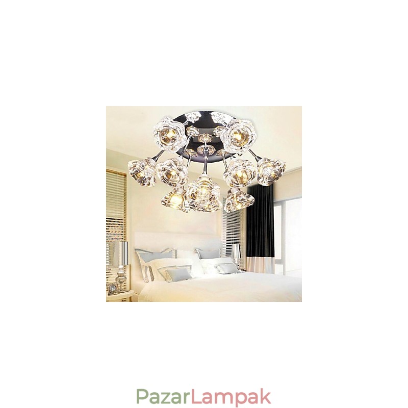 Modern, kortárs rusztikus Lodge krómozott fém süllyesztett tartó