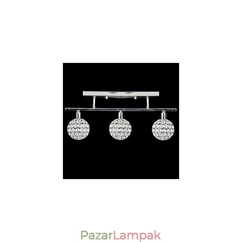 Modern modern Crystal króm fém süllyesztett tartó