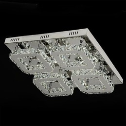 Modern, modern Crystal króm fém süllyesztett tartó