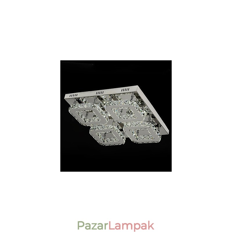 Modern, modern Crystal króm fém süllyesztett tartó