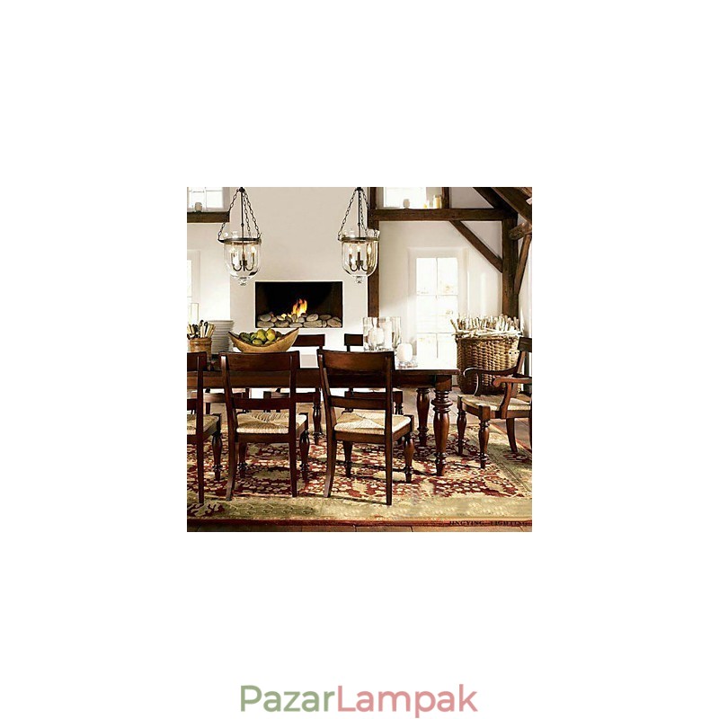 Hagyományos klasszikus vintage mini stílusú galvanizált csillár