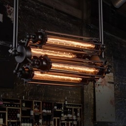 Rusztikus Lodge Retro mini stílusú galvanizált fém csillár