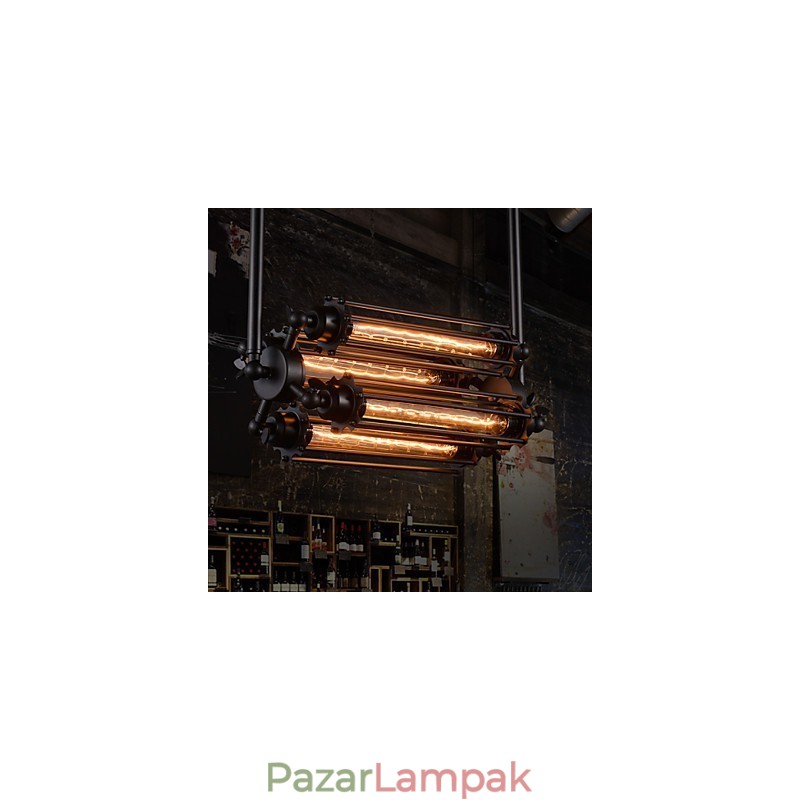 Rusztikus Lodge Retro mini stílusú galvanizált fém csillár