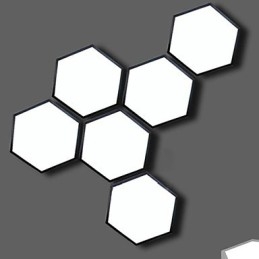 Absorb Dome Light hatszögletű geometriájú fénylámpa