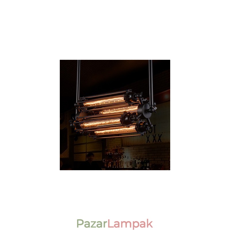Rusztikus Lodge Retro mini stílusú galvanizált fém csillár