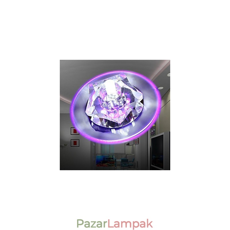 Modern kortárs Crystal Crystal Crystal süllyesztett tartó