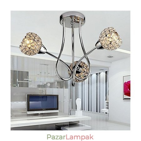 Modern, kortárs, hagyományos klasszikus, kristályos, galvanizált fém függőlámpa süllyesztett tartó Modern, kortárs, hagyományos klasszikus, kristályos, galvanizált fém függőlámpa süllyesztett tartó