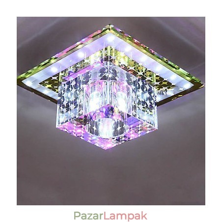 Kristály mennyezeti lámpa spotlámpa SMD 3W kreatív lámpacső fény színes színes kupola fény Kristály mennyezeti lámpa spotlámpa SMD 3W kreatív lámpacső fény színes színes kupola fény