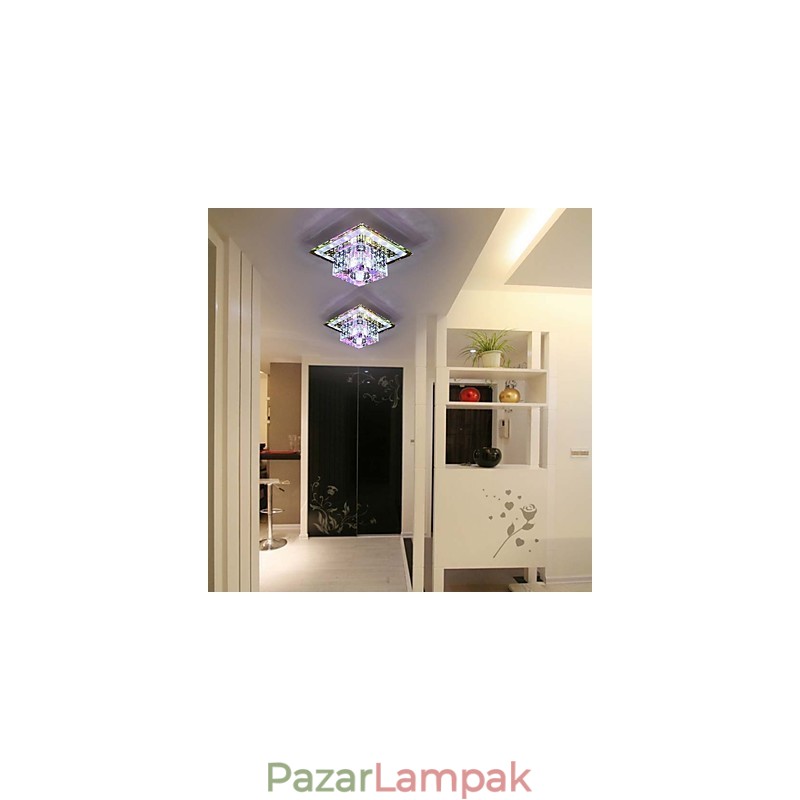 Kristály mennyezeti lámpa spotlámpa SMD 3W kreatív lámpacső fény színes színes kupola fény
