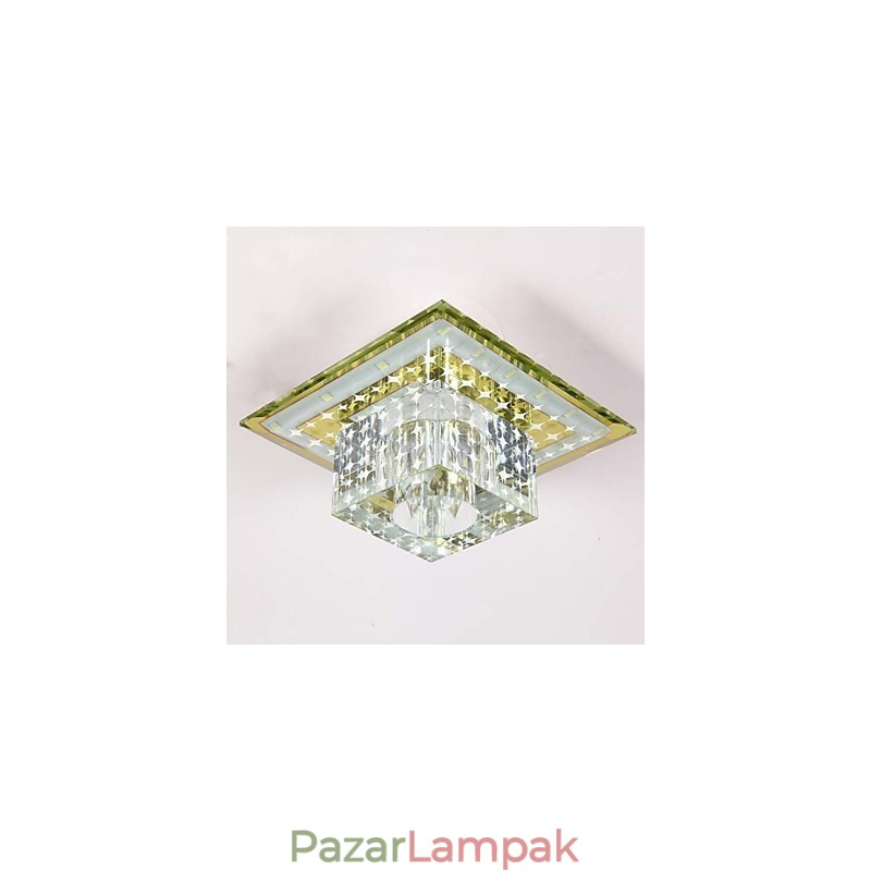 Kristály mennyezeti lámpa spotlámpa SMD 3W kreatív lámpacső fény színes színes kupola fény