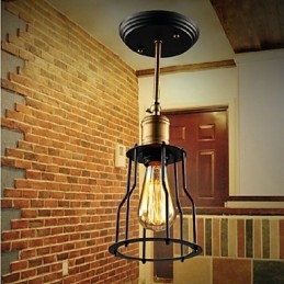 Flush Mount Traditional Classic Rusztikus Lodge Vintage Retro Country Metal