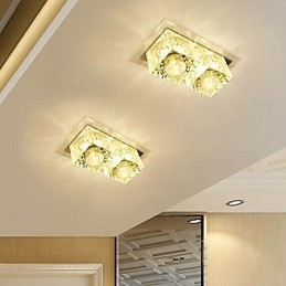 27*15*5cm kristály mennyezeti lámpa spotlámpa SMD 6W kreatív lámpacső fény színes színes kupola lámpa