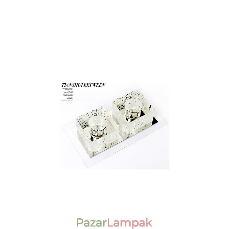 27*15*5cm kristály mennyezeti lámpa spotlámpa SMD 6W kreatív lámpacső fény színes színes kupola lámpa