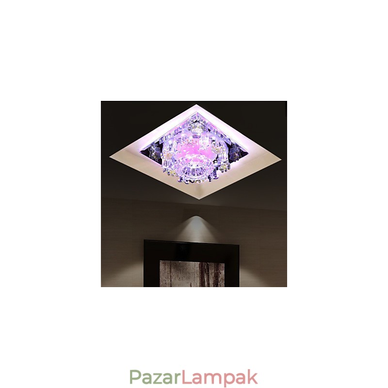 Négyzet alakú himlőlámpa fény Kristályfény Creatives Dome Light Tube Lámpa Light