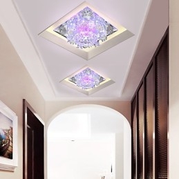 Négyzet alakú himlőlámpa fény Kristályfény Creatives Dome Light Tube Lámpa Light