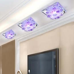 Négyzet alakú himlőlámpa fény Kristályfény Creatives Dome Light Tube Lámpa Light