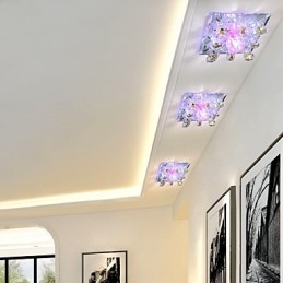 Négyzet alakú himlőlámpa fény Kristályfény Creatives Dome Light Tube Lámpa Light