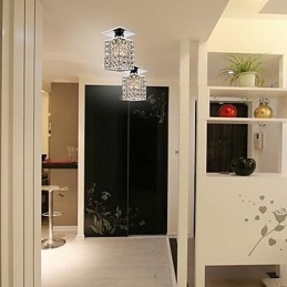 Modern, modern kristályból galvanizált fém süllyesztett tartó