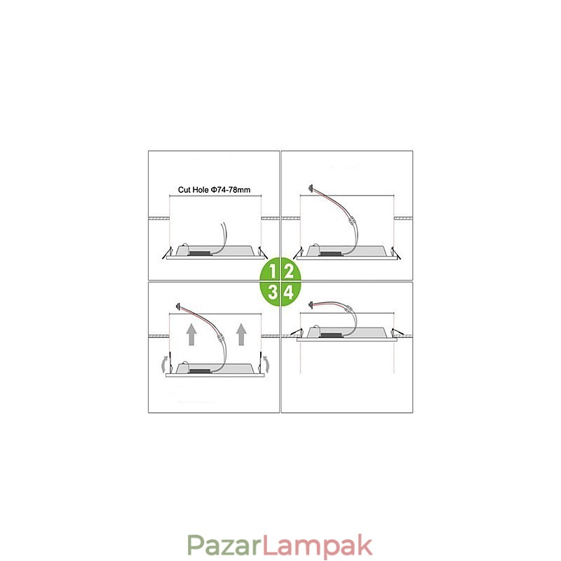 Modern, kortárs festés, fém süllyesztett tartó