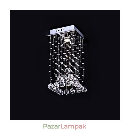 Modern, modern kristályból galvanizált fém csillár süllyesztett tartó Modern, modern kristályból galvanizált fém csillár süllyesztett tartó