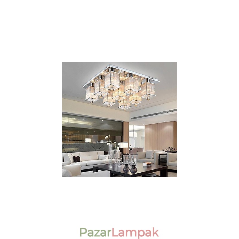 Modern modern Crystal króm fém süllyesztett tartó