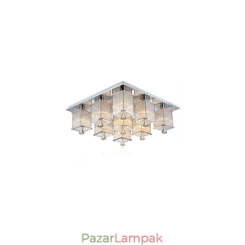 Modern modern Crystal króm fém süllyesztett tartó