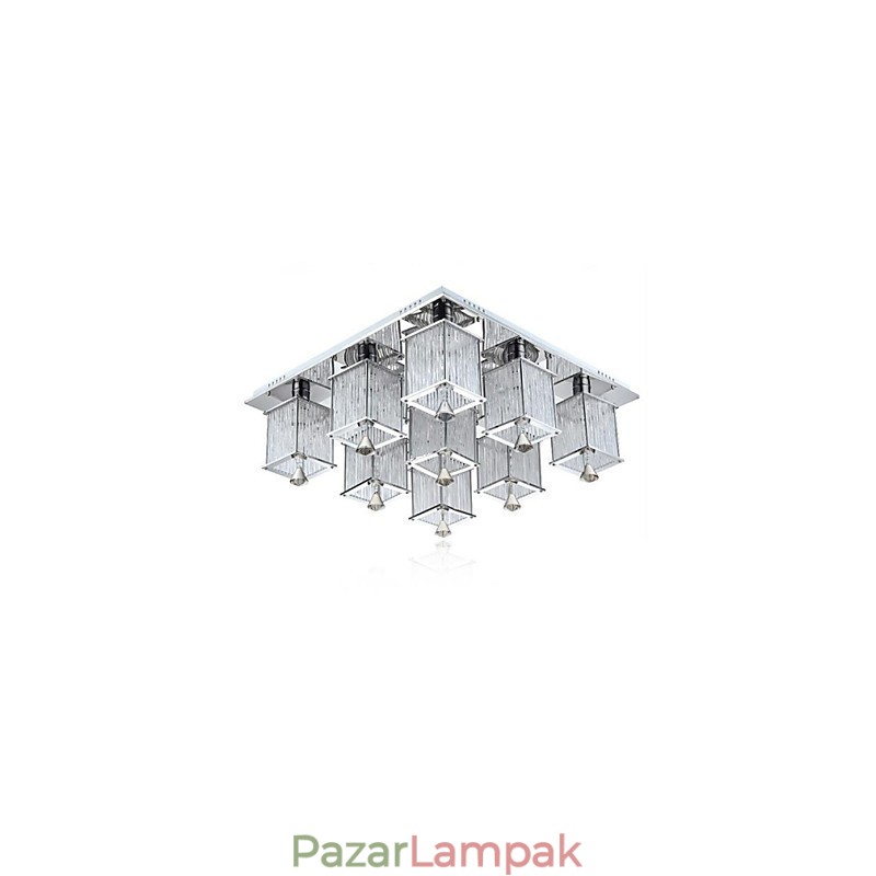 Modern modern Crystal króm fém süllyesztett tartó