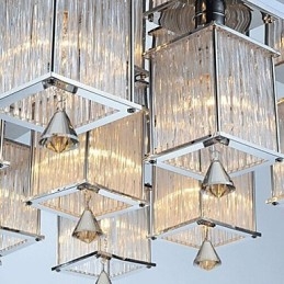 Modern modern Crystal króm fém süllyesztett tartó