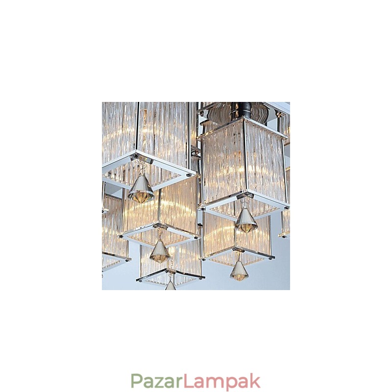 Modern modern Crystal króm fém süllyesztett tartó