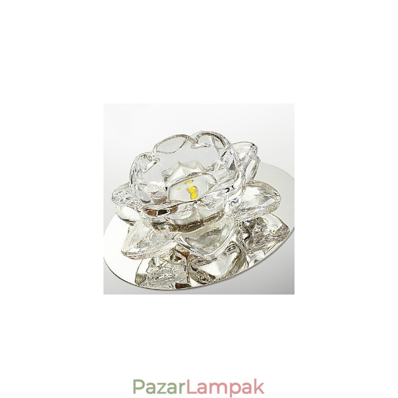 Modern, modern kristály mini stílusú, galvanizált fém süllyesztett tartó