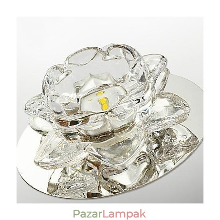 Modern, modern kristály mini stílusú, galvanizált fém süllyesztett tartó